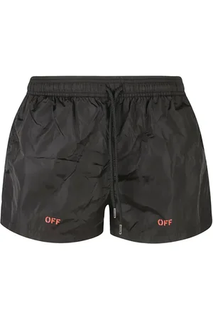 OFF-WHITE Logo-print swim shorts