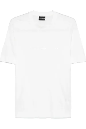 Emporio Armani Logo-embroidered T-shirt
