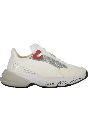 Moschino Glitter-embellished sneakers