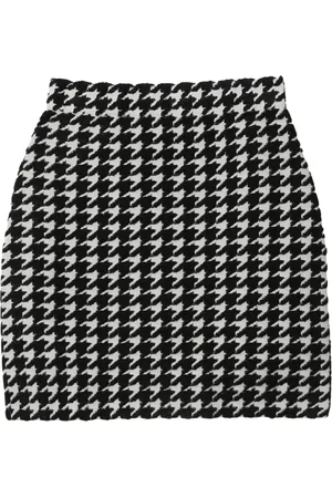 Burberry Houndstooth-pattern mini skirt