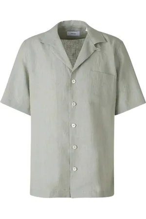 LARDINI Short-sleeve linen shirt