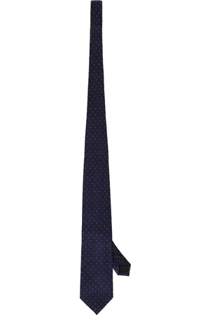corneliani Polka dot-jacquard tie