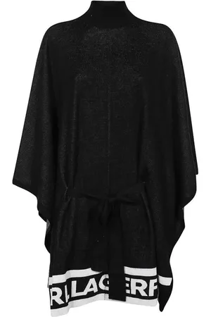 Karl Lagerfeld Wool-blend poncho