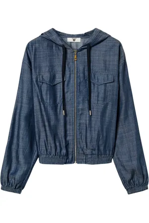 Twin-Set Hooded denim jacket
