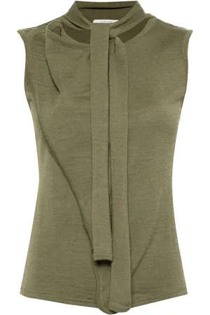 LEMAIRE Scarf-detail asymmetric top
