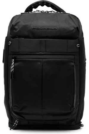 Piquadro Logo-plaque zip-up backpack