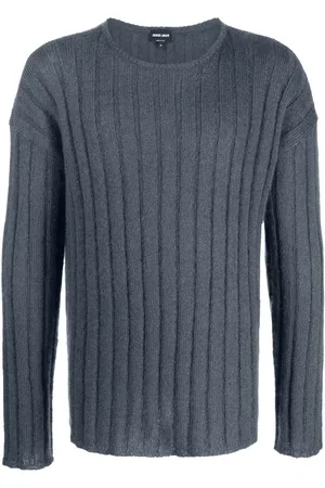 Giorgio Armani Ribbed knit mohair-wool blend jumper