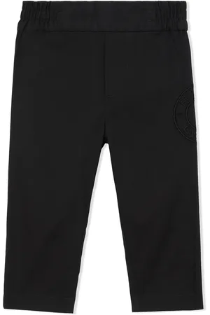 Burberry Logo-embroidered twil chinos