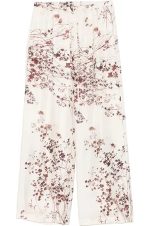 ALYSI Coral-print trousers