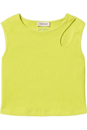 Twin-Set Cut-out ribbed tank top