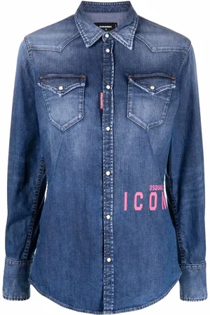 Dsquared2 Logo-print denim shirt