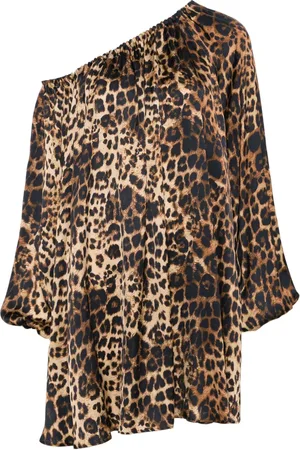 Simonetta One-shoulder printed mini dress