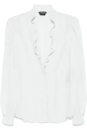 Tom Ford Pintuck-detailed blouse