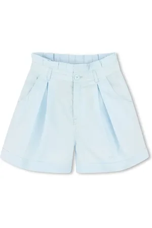 Kenzo Logo-embroidered cotton shorts