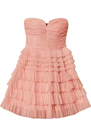 Twin-Set Bustier tulle mini dress