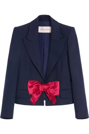 VALENTINO GARAVANI Bow-detail single-breasted blazer