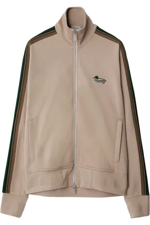 Burberry Logo-embroidered side-stripe jacket