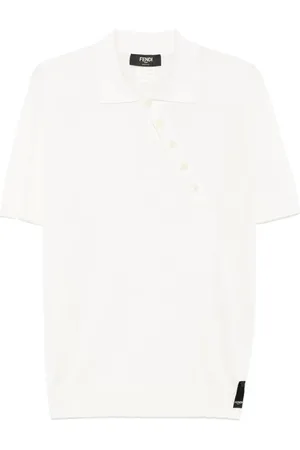 Fendi Asymmetric polo shirt