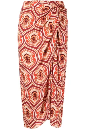 Etro Graphic-print sarong skirt