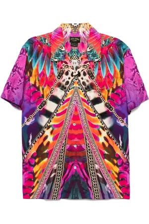 Camilla Short-sleeved camp-collared shirt