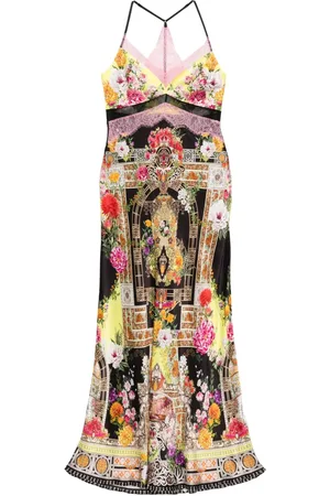 Camilla The Adorned In Alexandria Lace Splice Bias Maxi Dress
