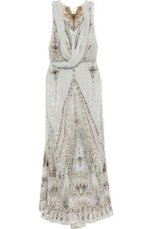Camilla The Sahara Starlet Sleeveless Draped T Back Maxi Dress