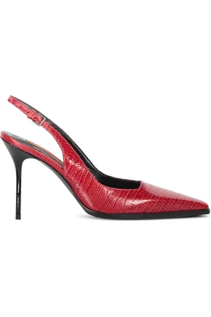Missoni 90mm lizard-skin print slingback pumps