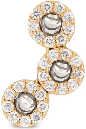 Officina Bernardi 18kt yellow Moon diamond earrings