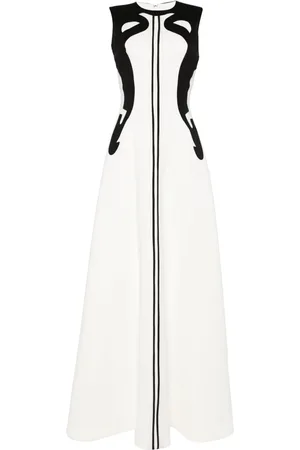 Saiid Kobeisy Panelled sleeveless gown