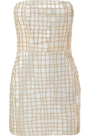 Retrofete Kaleido embellished strapless minidress