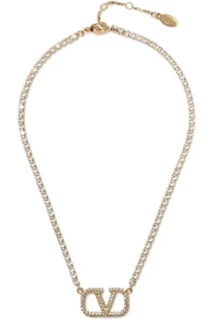 VALENTINO GARAVANI VLogo Signature crystal necklace