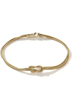 John Hardy 14kt yellow Manah 1.8mm double-row bracelet