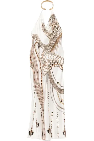 Camilla The Goddess Energy Draped Necklace Maxi Dress