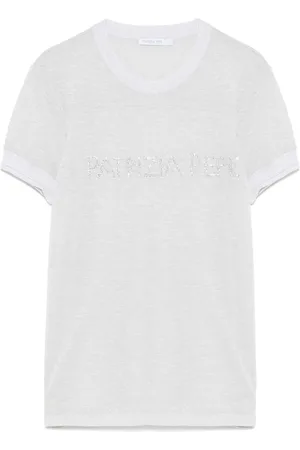 Patrizia Pepe Appliqué logo T-shirt
