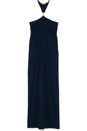 Tom Ford Halterneck crepe evening gown