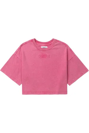 Izzue Logo-patch cropped T-shirt