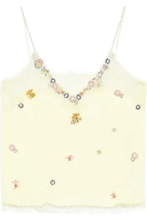 Costarellos Crepe cady tank top