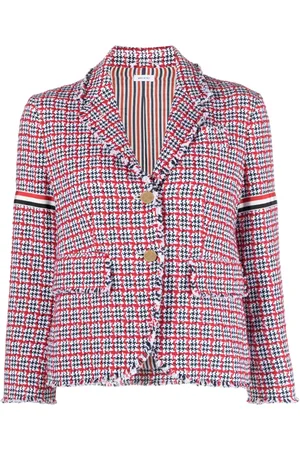 Thom Browne Check-pattern tweed jacket