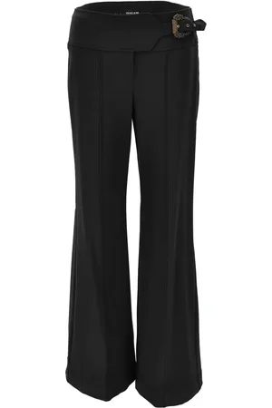 VERSACE Belted flared trousers