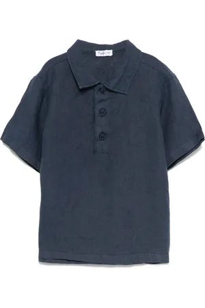 Il gufo Linen polo shirt