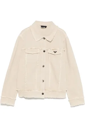 Emporio Armani Frayed-detail jacket