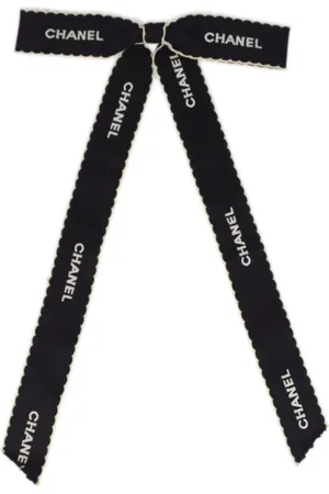 CHANEL 1990-2000s bow ribbon pin