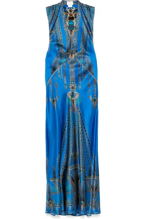 Camilla Archival Revival Extended Shoulder maxi dress