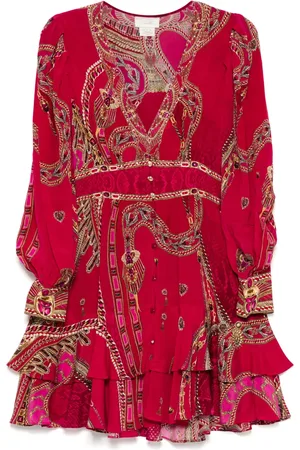 Camilla Kissed By A Cobra Button Front Frill dress