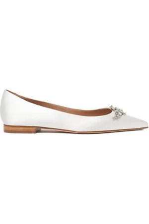 Scarosso Rhinestone-embellished ballerina shoes