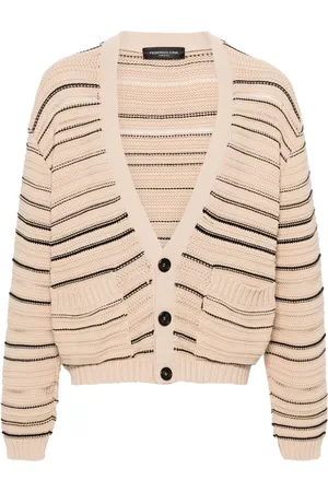 Federico Cina V-neck striped cardigan