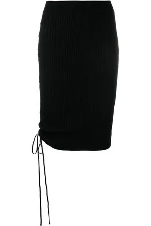 OFF-WHITE Drawstring-detailed midi skirt