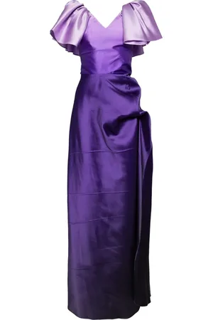 Saiid Kobeisy Gradient-effect taffeta dress