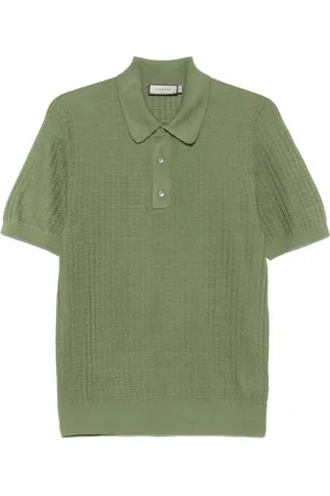 CANALI Textured polo shirt
