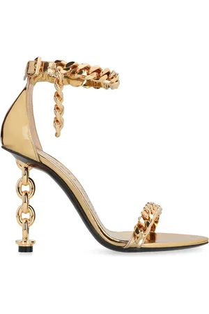 Tom Ford 100mm metallic-effect sandals